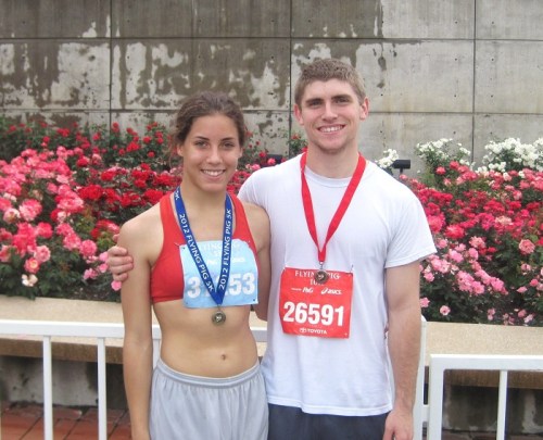 Nick and I post race