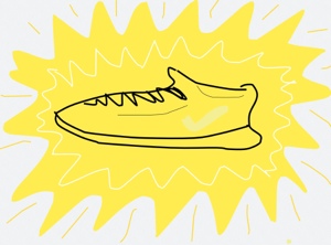 Bright shoe.